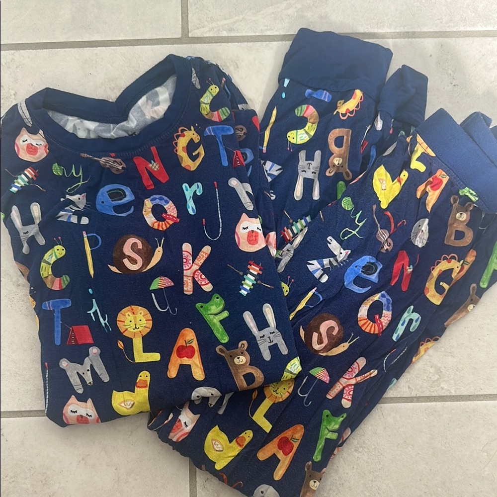 Little Sleepies Alphabet Print Kids Pajamas